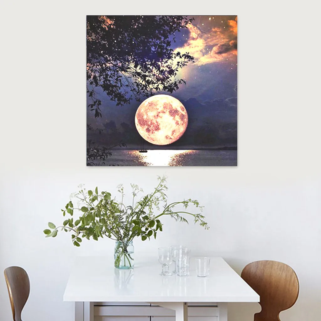 Алмазная вышивка сделай сам пейзаж луна особой формы алмазная живопись 5d Набор