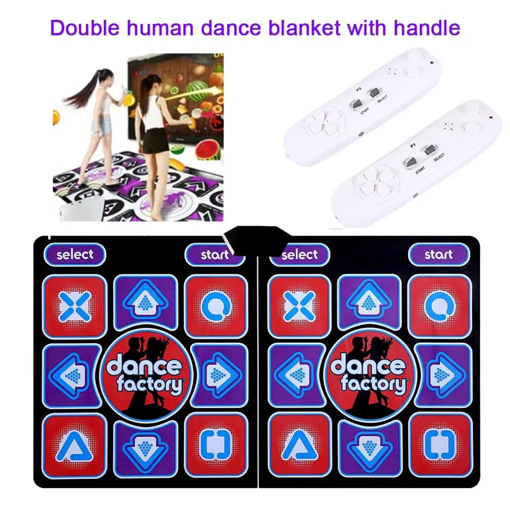 

Relefree Double Human Dance Blanket Pads Computer TV Slimming Dancer Blanket Mat Pad With Two Handle