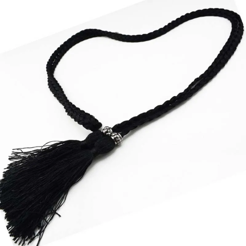 Горячая Распродажа тканый пояс с кисточками женские пояса Корейская версия из