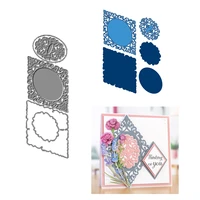 new 2021 metal cutting die paper scrapbooking making lace diamond cover hollow embossing hot foil plate frame card craft nostamp