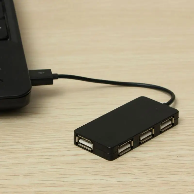 4 порта Высокоскоростной USB 2 0 концентратор мульти разветвитель расширения для ПК