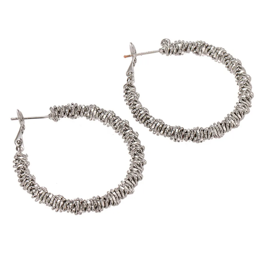 41x45 мм модные спиральные медные латунные серьги-гвоздики самодельные серьги