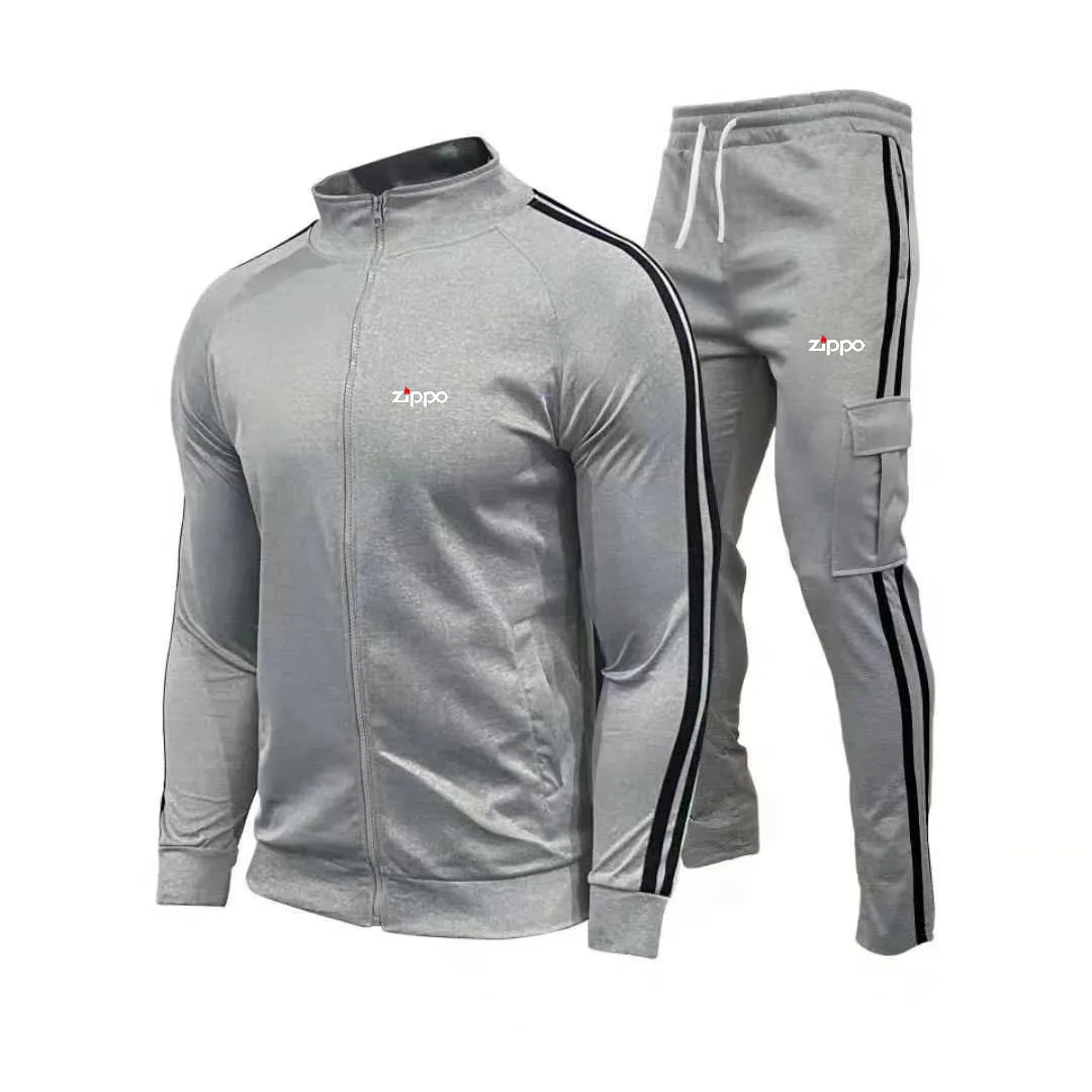 

New Mens Tracksuits 2021 Men Sets Sweatshirt+sweatpants Tracksuit Zipper Stand Collar Sports Suit Jogging Fitness Men Clothing