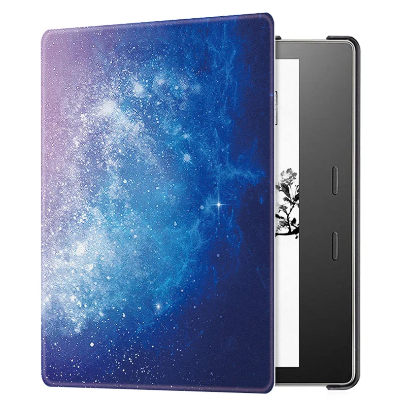Чехол для Amazon All-new " Kindle Oasis e-Books(9th/10th Generation)-Ультра легкий смарт-чехол с функцией автоматического пробуждения/сна - Цвет: Galaxy