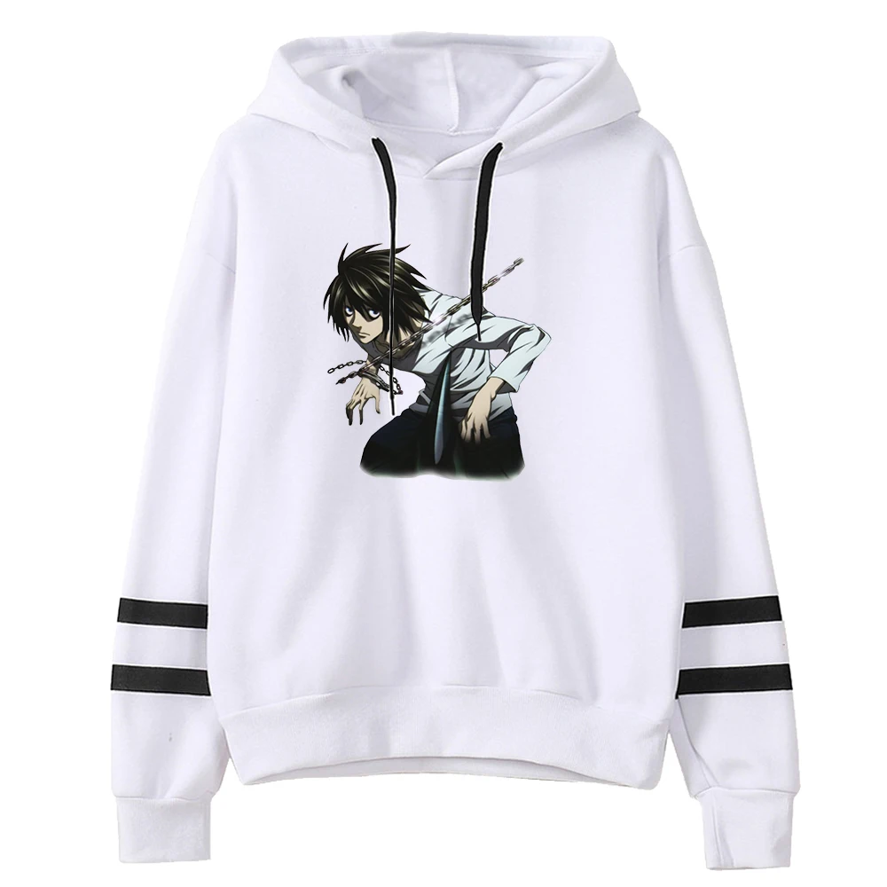 

Новинка 2021, осенняя модная Толстовка Death Note для мужчин, Повседневная теплая флисовая толстовка с капюшоном