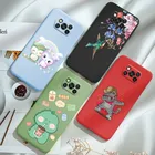 Чехол Poco X3 PRO из мягкого силикона ТПУ, симпатичный мультяшный Ленивец, задняя крышка для Xiaomi Poco X3 NFC POCO X 3 6,67 дюйма, бампер для телефона карамельных цветов