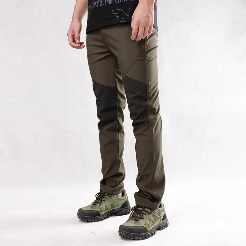 

WWKK 2020 New Winter Men Women Hiking Pants Outdoor Softshell Trousers Waterproof Windproof Thermal for Camping Ski Climbing