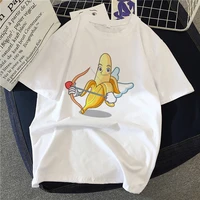 women graphic cute summer spring 90s style casual fashion aesthetic banana animation print female clothes tops tees tshirt