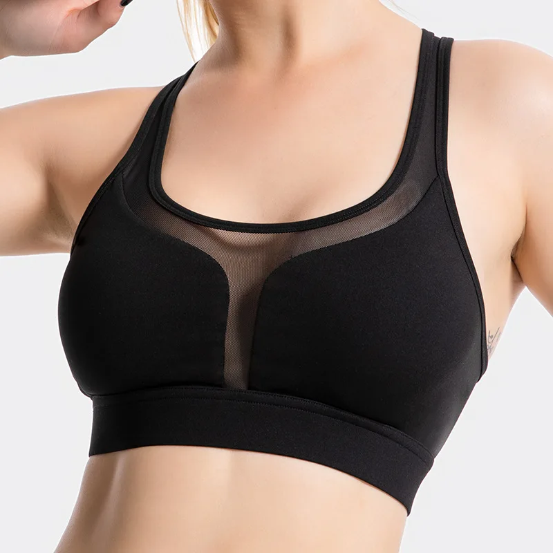 Summer New Anti-shake Running Sports Underwear Yoga Bra Female Tops Beautiful Back Cross Sports Fitness Bra Gym Jogging Bra