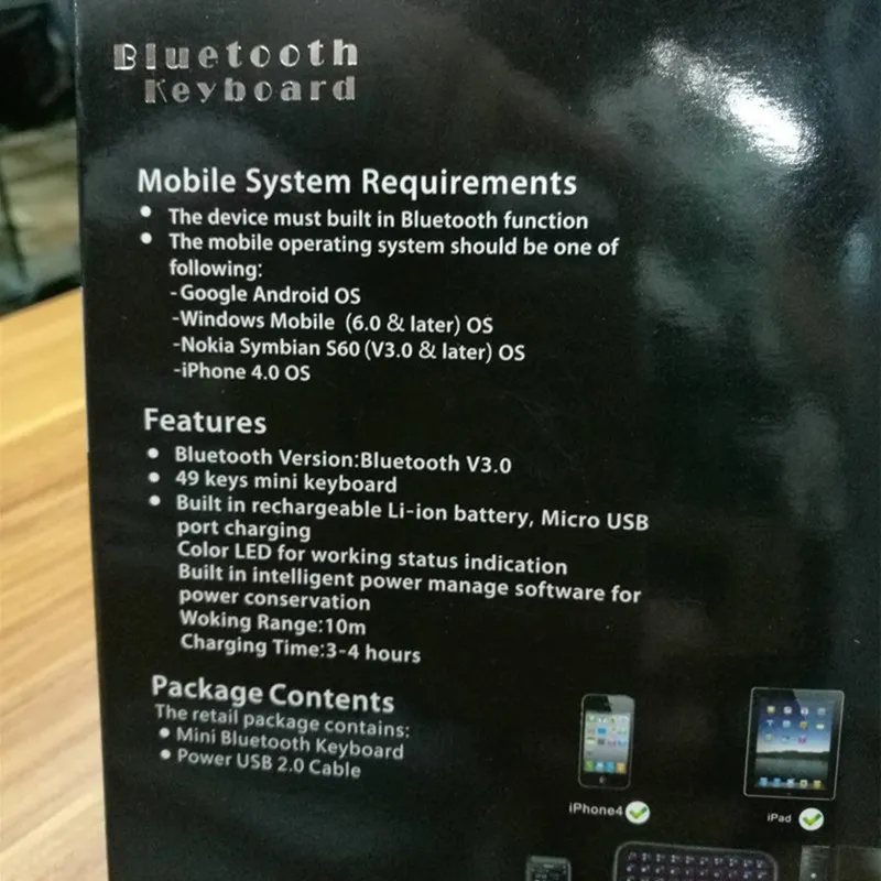 Планшет, Мобильная клавиатура, накладка, bluetooth 3,0, мини, 7 дюймов, беспроводная клавиатура, мягкая, для apple, ipad, iphone, система IOS