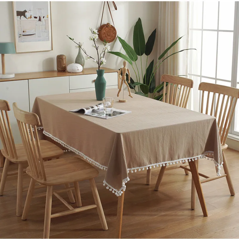 11 размеров пыле скатерть с шерстяной подкладкой Декором в виде шариков Цвет ТВ