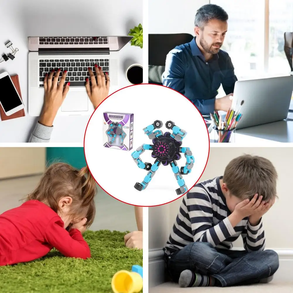 Крученый и деформированный робот забавная сенсорная игрушка развлекательные