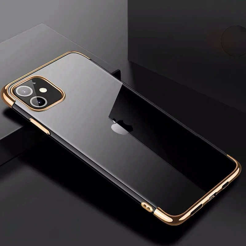 Роскошный силиконовый чехол для телефона Iphone 11 Pro Max мягкий прозрачный ТПУ 7 8 6s 6 Plus