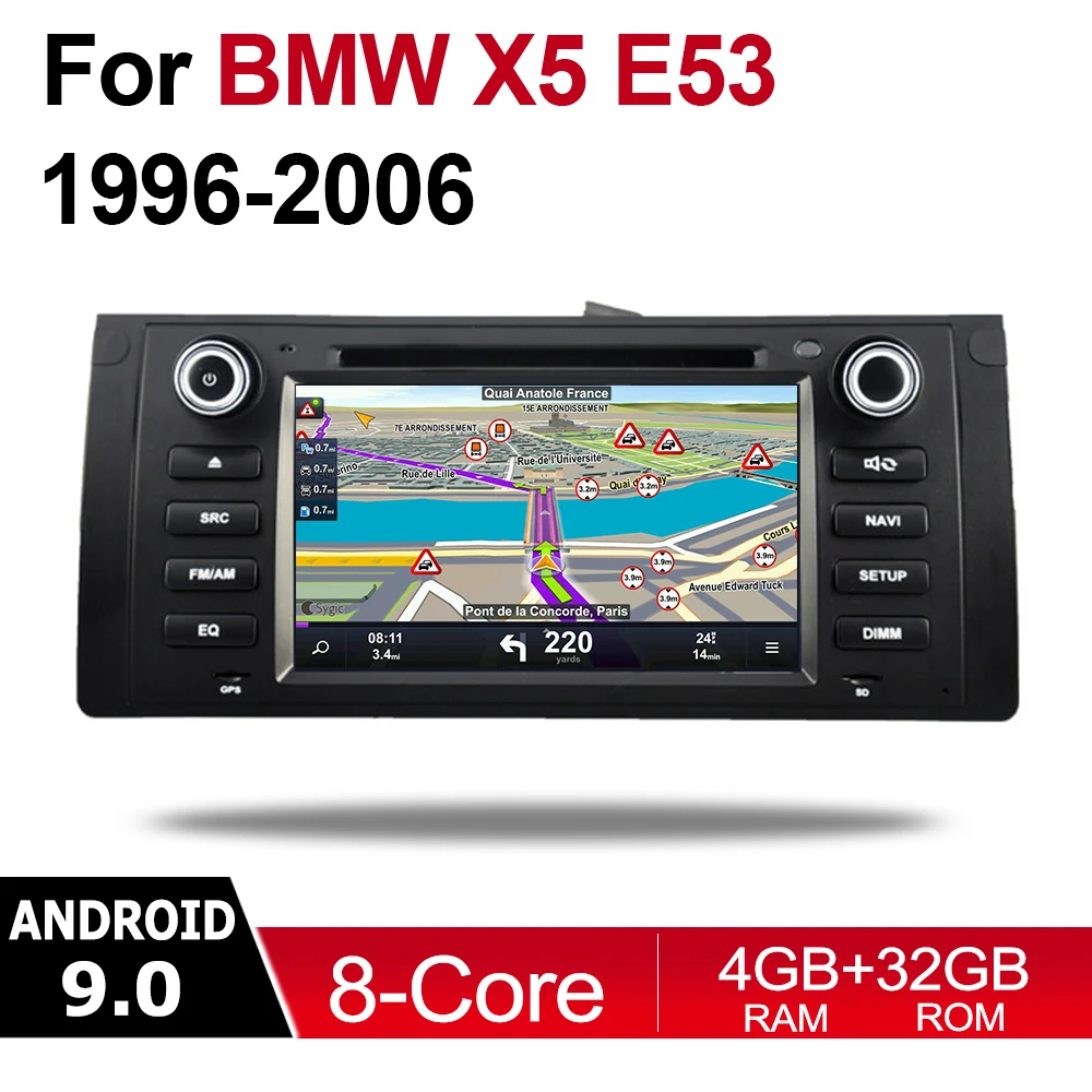 7 &quotAndroid автомобильный мультимедийный плеер 2 Din WIFI GPS навигация Авторадио для BMW X5