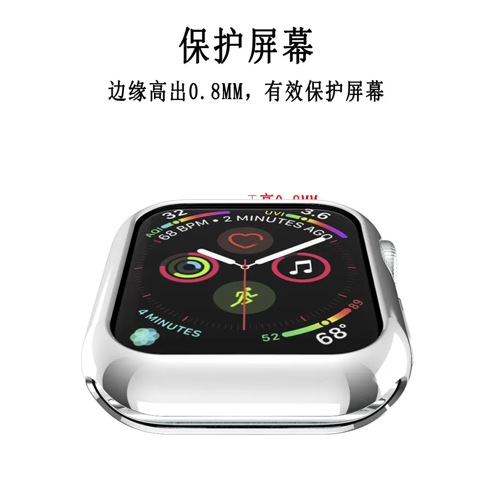Мягкий чехол из ТПУ для Apple Watch 3, 2, 1, 42 мм, 38 мм, защитный чехол для iWatch 4, 40, 44 мм, серия 5, бампер для часов