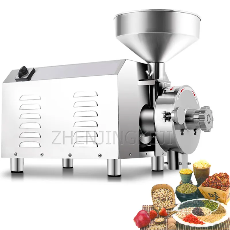 

3.6KW Commercial Grind Machine Stainless Steel High-Speed Universal Whole Grains Mill Powder Big Power Household Superfine Mill