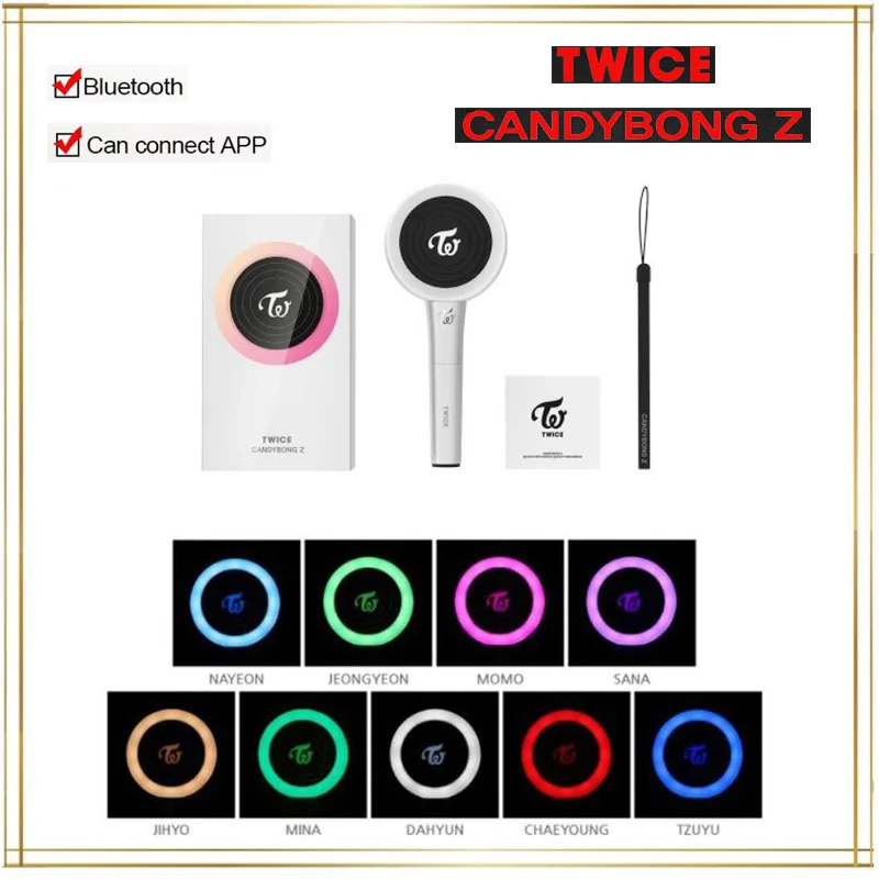 В наличии светодиодный KPOP Twice LightStick 2019 Новый Официальный CANDYBONG Z BLUETOOTH концертный