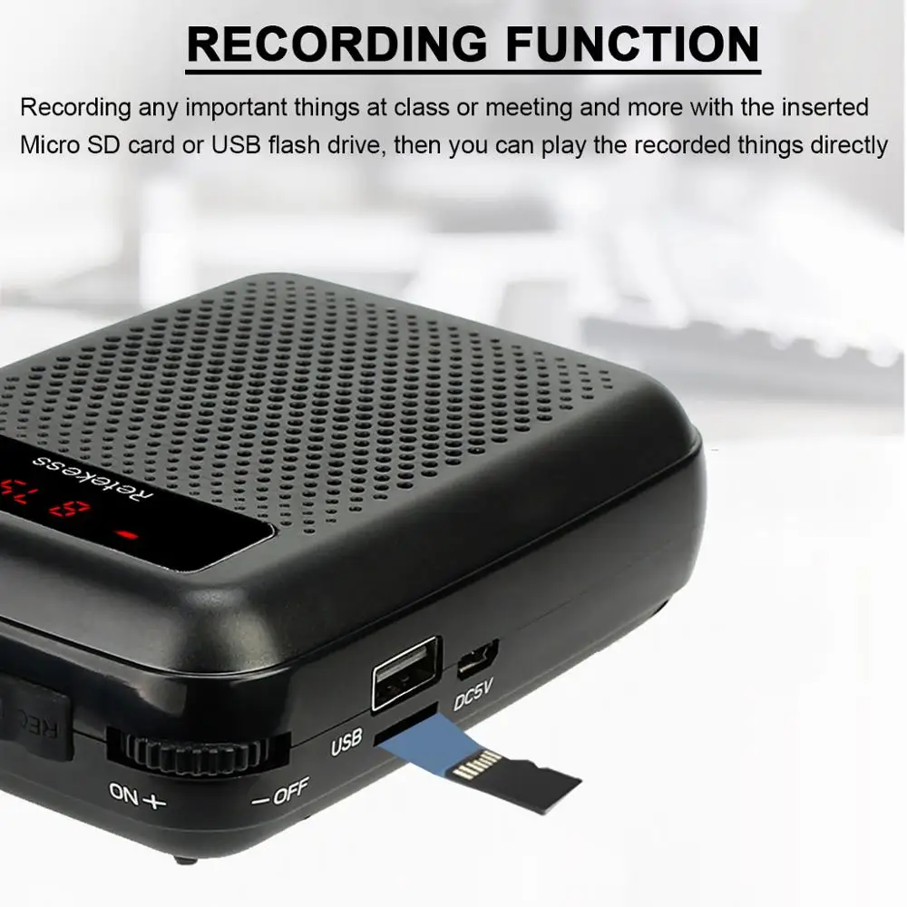 Беспроводной микрофон TR503 + Портативный голосовой усилитель громкоговоритель с FM