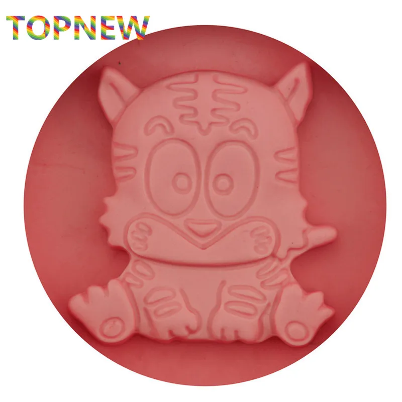 Симпатичные маленькие силиконовые формы для торта с тигром антипригарные