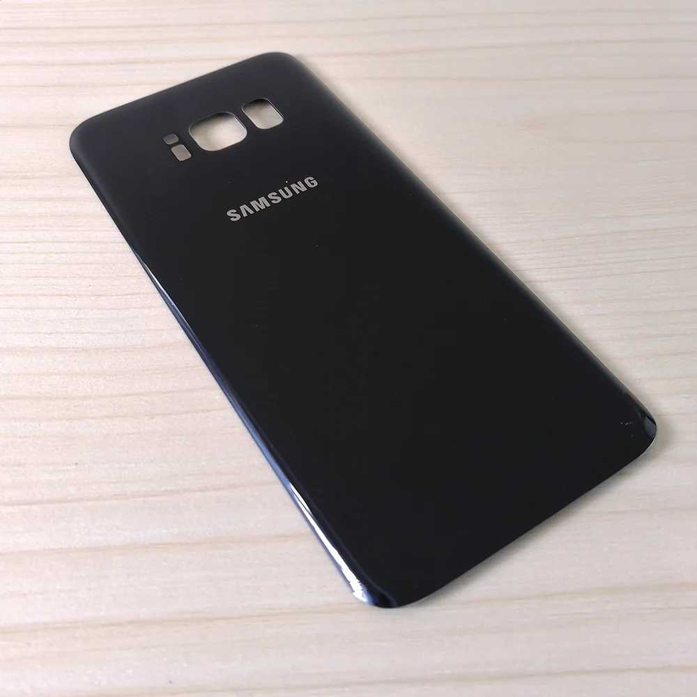 Оригинальный чехол для SAMSUNG Galaxy S8 G950 / Plus G955 Задняя стеклянная крышка аккумулятора