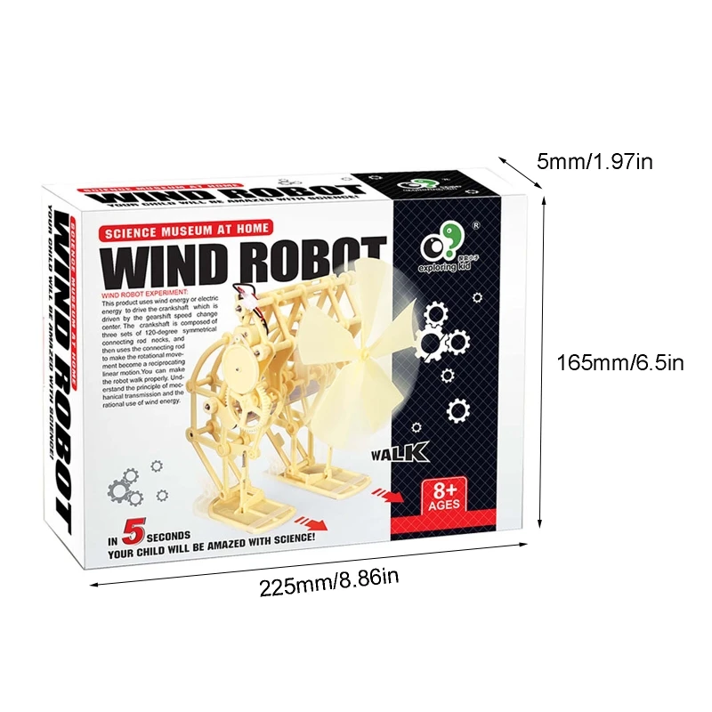 

Kids Adults Puzzles Gifts 3D Wind Power Bionic Mechanical Beast Assembled Model Educational Toys