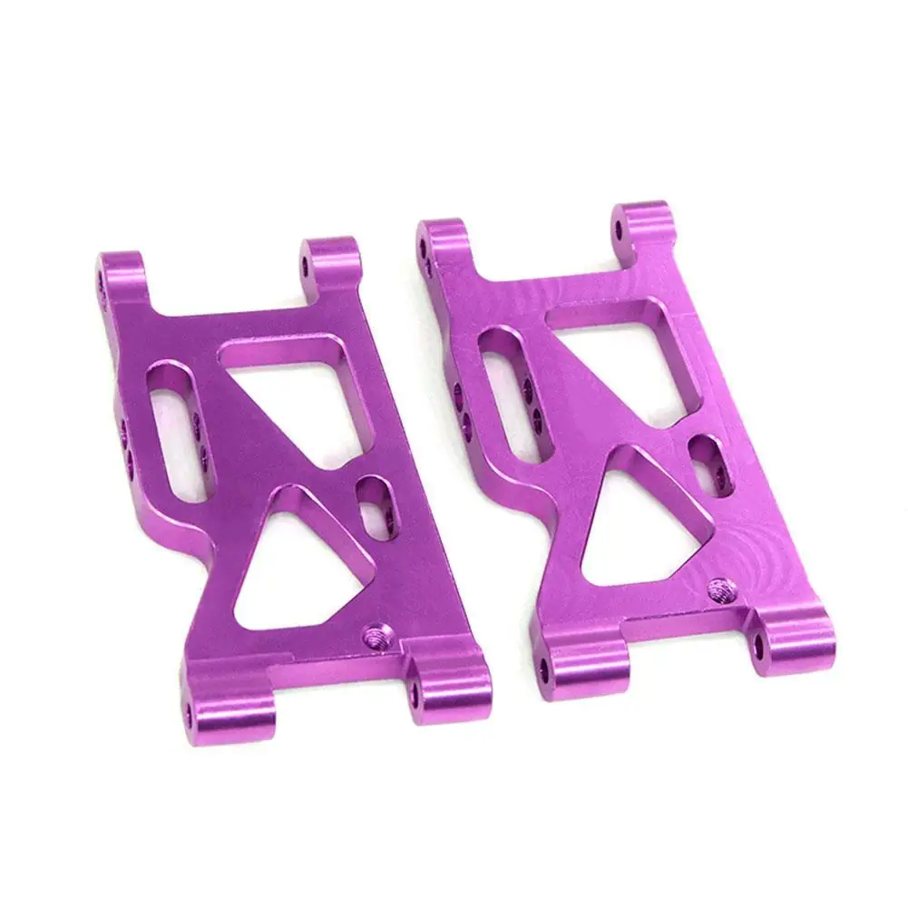 

1set Toy Car Accessories Front Swing Arm 124019 Metal Remote Car Upgrade Control Accessories Purple Model RC Modification W A0E5