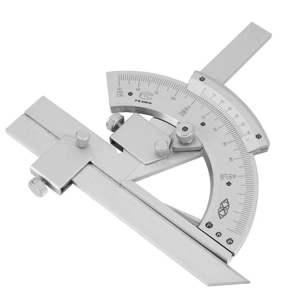 

Professional Caroenter Universal Bevel Protractor 0-320° Angle Measuring Finder Ruler Woodworking Measuring Gauging Tools
