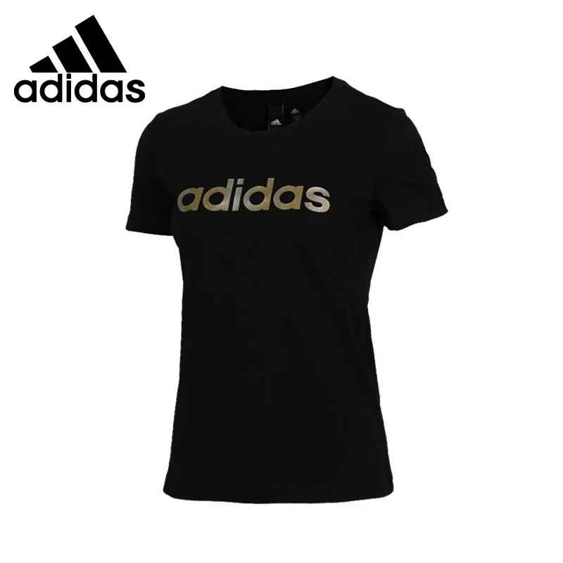 Новинка оригинальные женские футболки Adidas GFX SS T LINEAR спортивная одежда с коротким