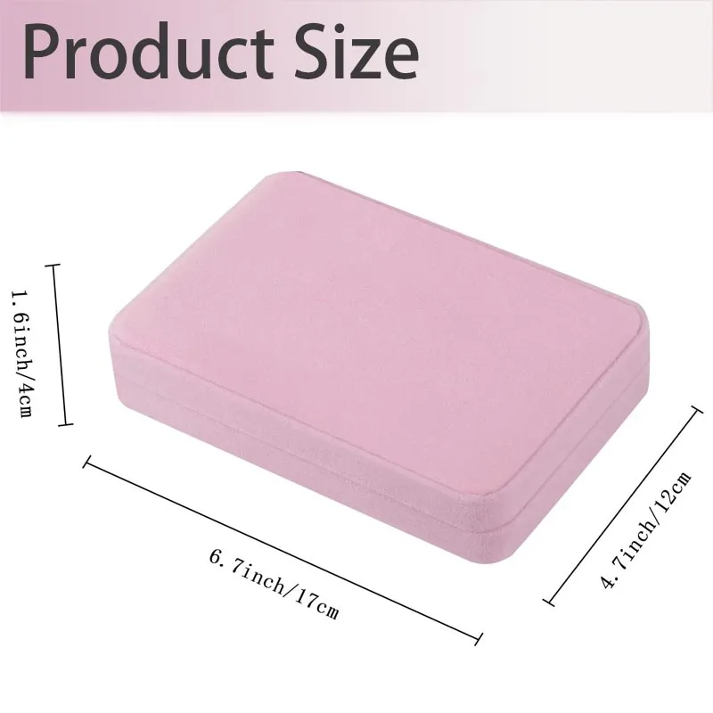 Большая квадратная бархатная шкатулка для ювелирных изделий большая коробка