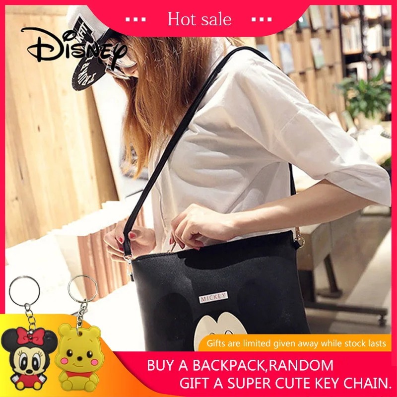 Дисней Микки Маус женская сумка модные сумки PU на плечо молнии через посылка для