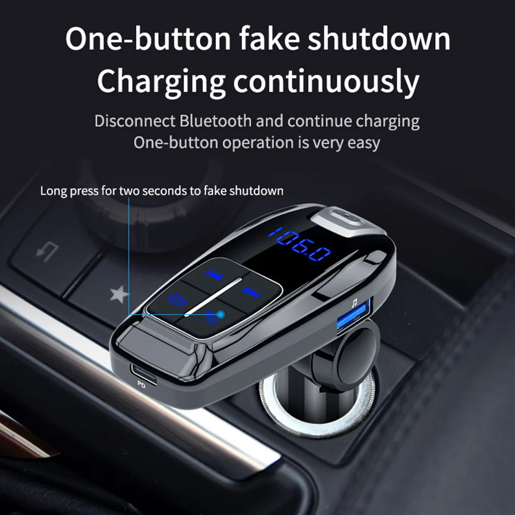 Bluetooth FM передатчик USB Aux модулятор Handsfree Car Kit автомобильный аудио mp3 плеер 3.0A
