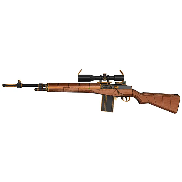 

Модель из бумаги 1:1, M-14, нельзя запускать вручную
