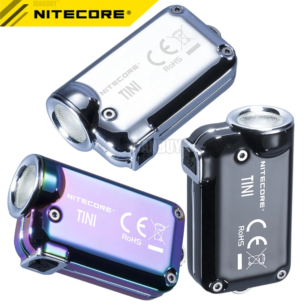 

SALE NITECORE TINISS CU Metal Keychain Light Built In 283mAh Li-ion Battery Micro USB Rechargeable KeyButton Mini EDC Flashlight