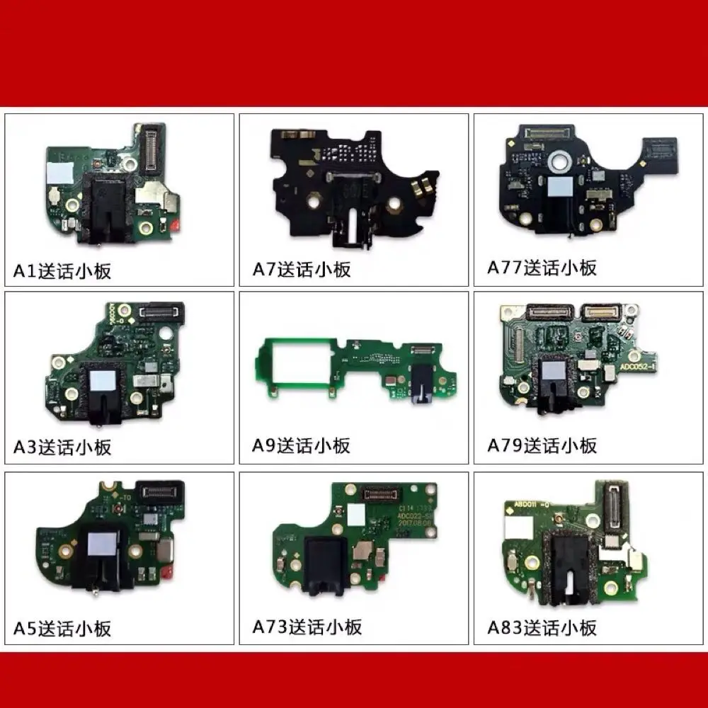 OPPO A1 A3 A5 A7 A9 A73 A77 A79 A83 зарядная Плата USB микрофон для наушников IC коннектор PCB замена
