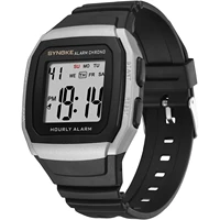 panars sports outdoor electronic watch pu strap alarm clock stopwatch men watch waterproof multi function military watches 2022