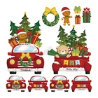 Термонаклейка для джинсов, в наборе Рождественские Автомобили, 2021