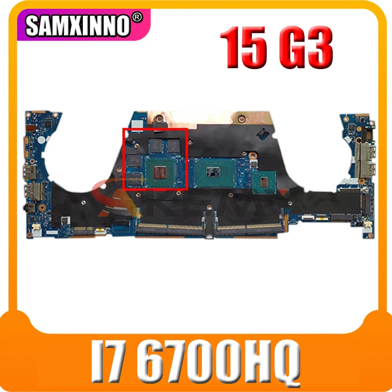 

for HP LA-C401P ZBook 15 G3 laptop motherboard 840931-501 840931-001 CPU I7 6700HQ N16P-Q1-A2 2G 100% Test OK
