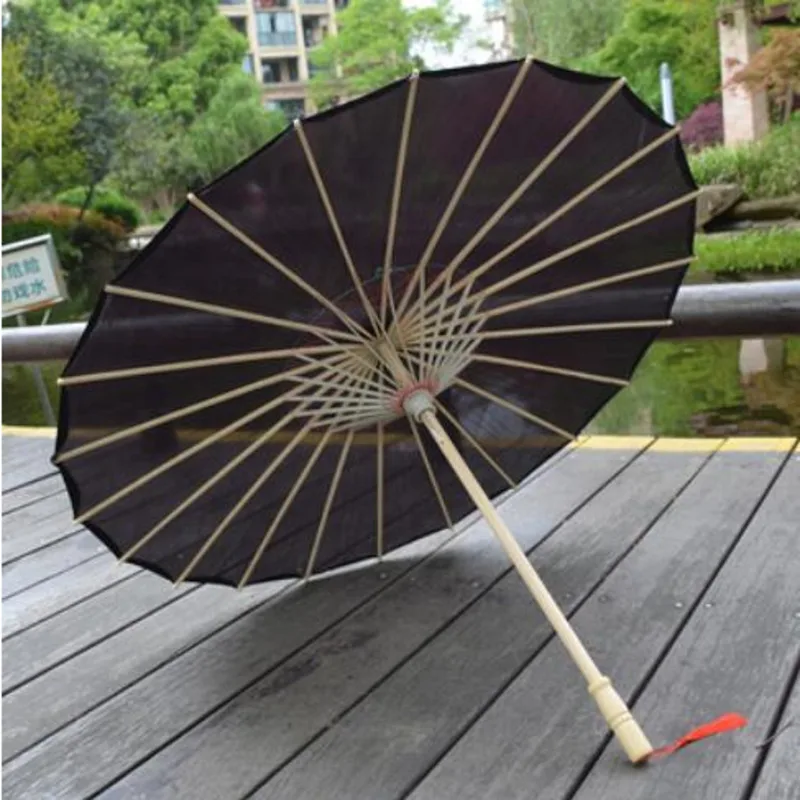 

76cm/82cm Black White Red Umbrella Dance Umbrella Dance Oil Paper Umbrella Silk Cloth Paraguas Parasol Golden Chinese Paraplu
