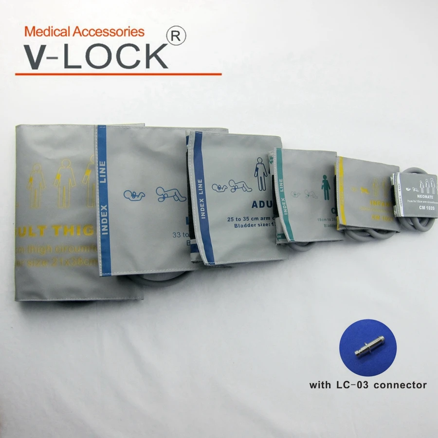 

Многоразовые манжеты для измерения артериального давления, одна трубка из искусственной кожи для монитора пациента Mindray