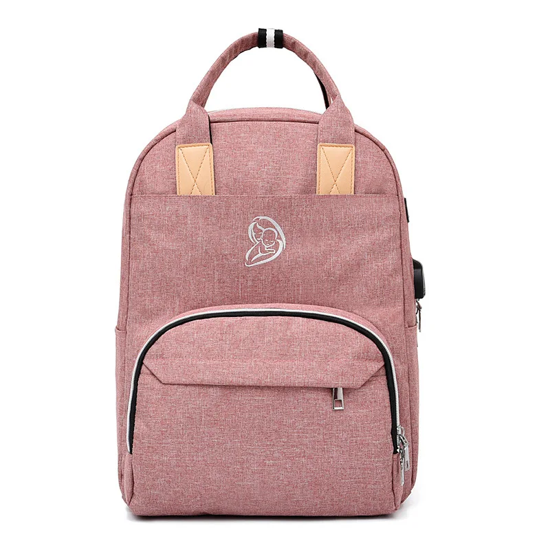 

Large Capacity Mummy Bag with Usb Mommy Backpack Feeding Bottle for Outdoor Stroller Multifunction