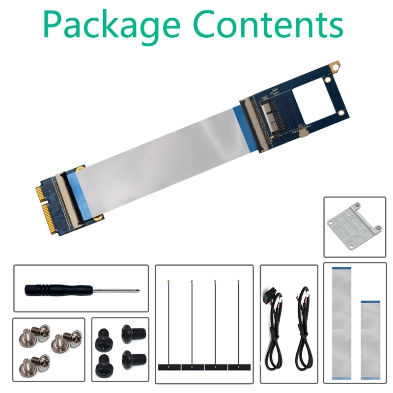 Mini PCI-E до BCM94360CD сетевая карта адаптер гибкий кабельный удлинитель для Mac OS
