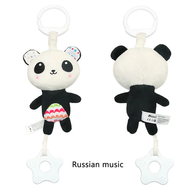 Plush Baby Rattles 3 Игрушки для малышей мягкие животные плюшевые детские погремушки/мобильные игрушки подвесная коляска детские игрушки с колокольчиком погремушка для детской кроватки Bebe игрушки 0-12 месяцев - Цвет: Plush Baby Rattles 3