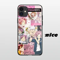 Dragneel NatsuFAIRY TAIL cover FOR iPhone pro max Samsung note plus glass phone case shell
