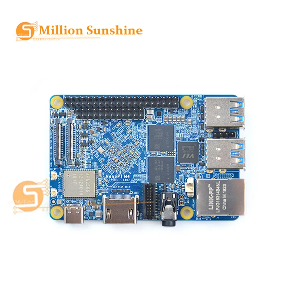 NanoPi M4 2 ГБ/4 ГБ DDR3 Rockchip RK3399 SoC 4G и 5G двухдиапазонный WiFi + Bluetooth 4 1 поддерживает Ubuntu