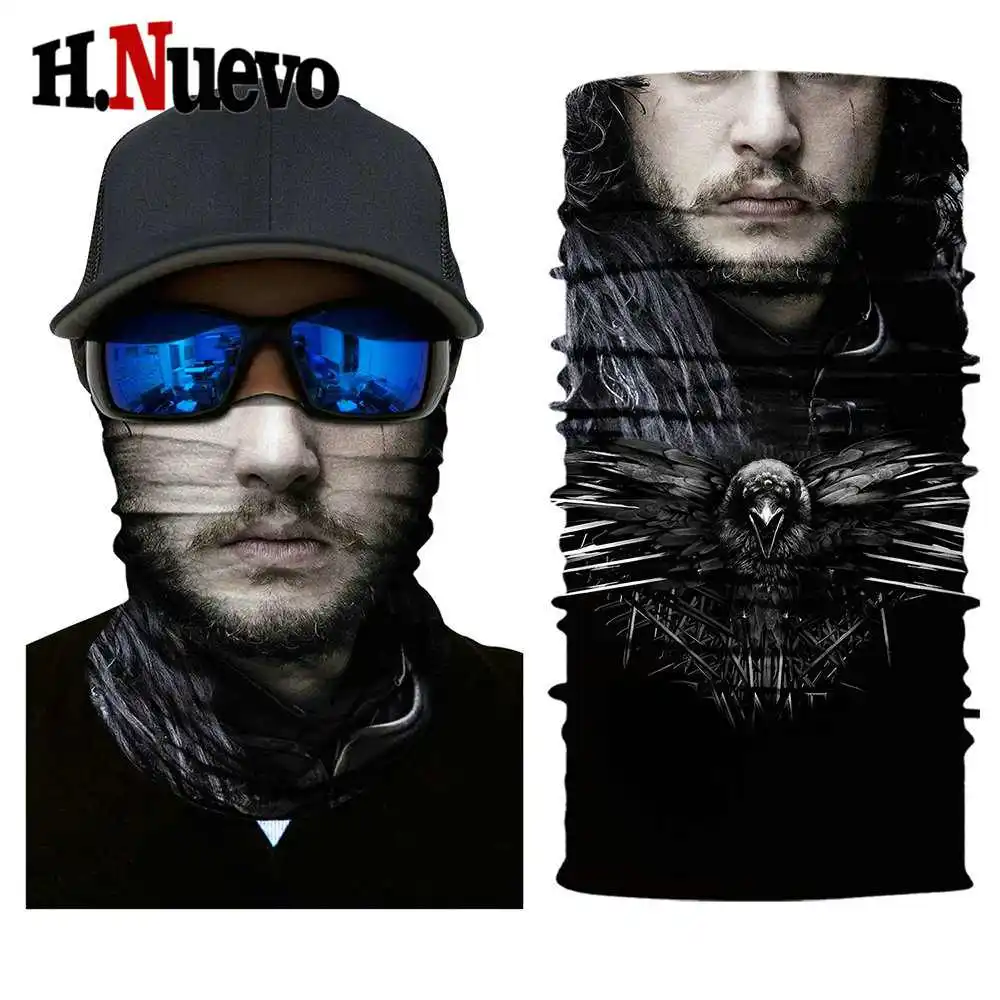Балаклава маска для лица Мотоцикл призрак тактическая Durag Лыжная велосипедная тушь мотоциклетный шарф маска череп маски бандана мотор - Цвет: HR040495