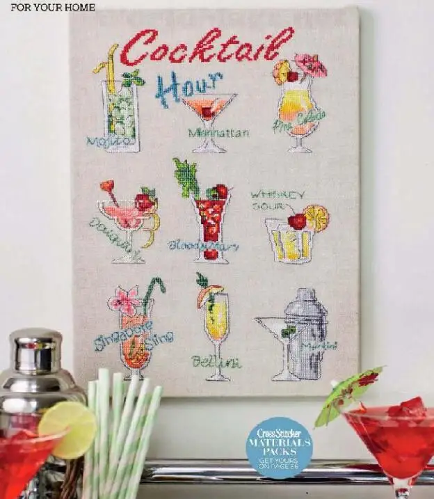 

M190722Home Fun Cross Stitch Kit Package Greeting Needlework Counted Kits New Style Joy Sunday Kits Embroidery