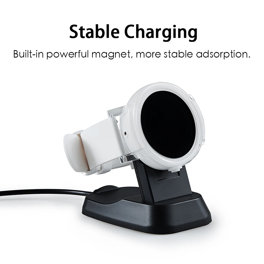 USB-зарядная док-станция Магнитная портативная Быстрая зарядка для часов Ticwatch S
