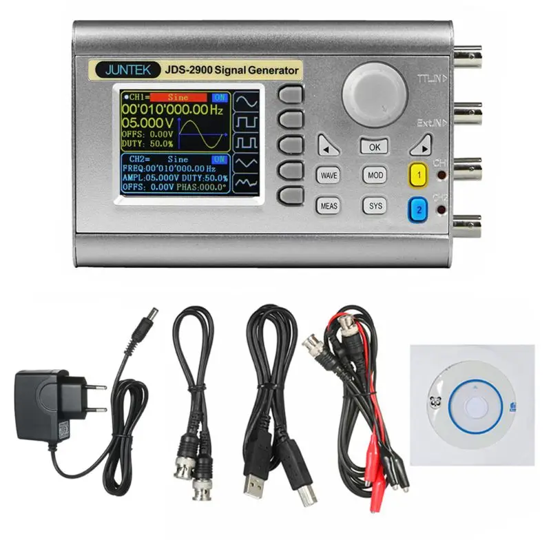 JDS2900 DDS Signal Generator Counter Digital Control Sine Frequency Dual-channel 15 MHz Source | Инструменты