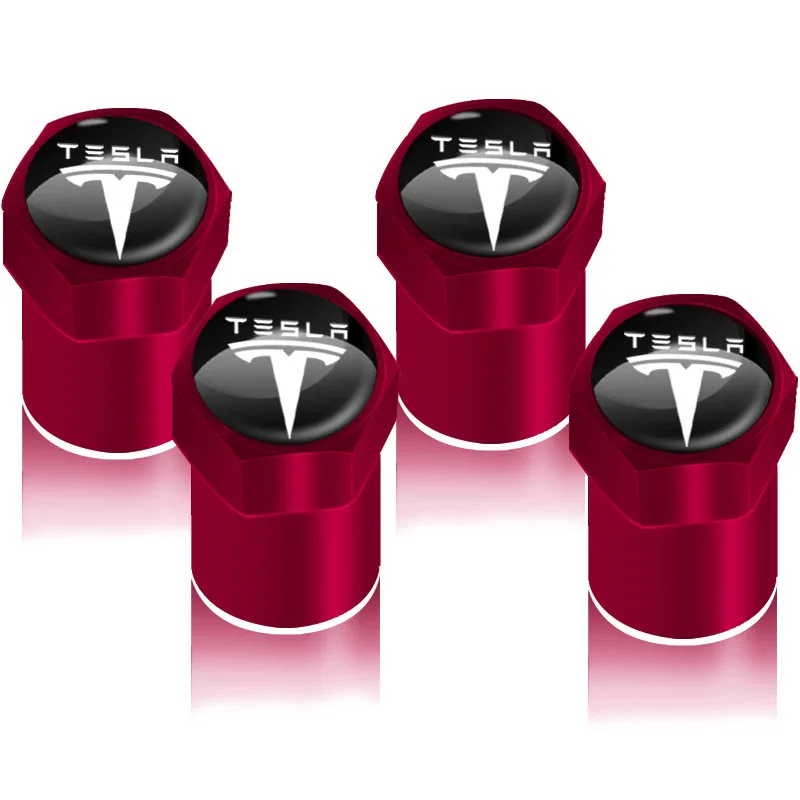 4 шт. Декоративные Значки для колес Tesla Model 3 модель S L Y аксессуары | Автомобили и
