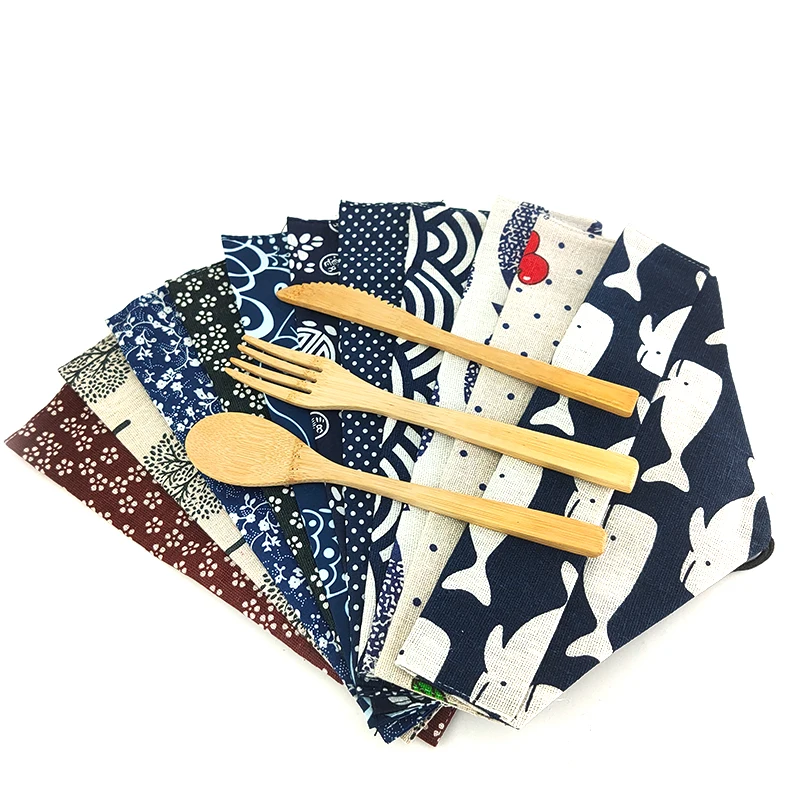 Набор столовых приборов из бамбука 3 шт./компл. | Дом и сад